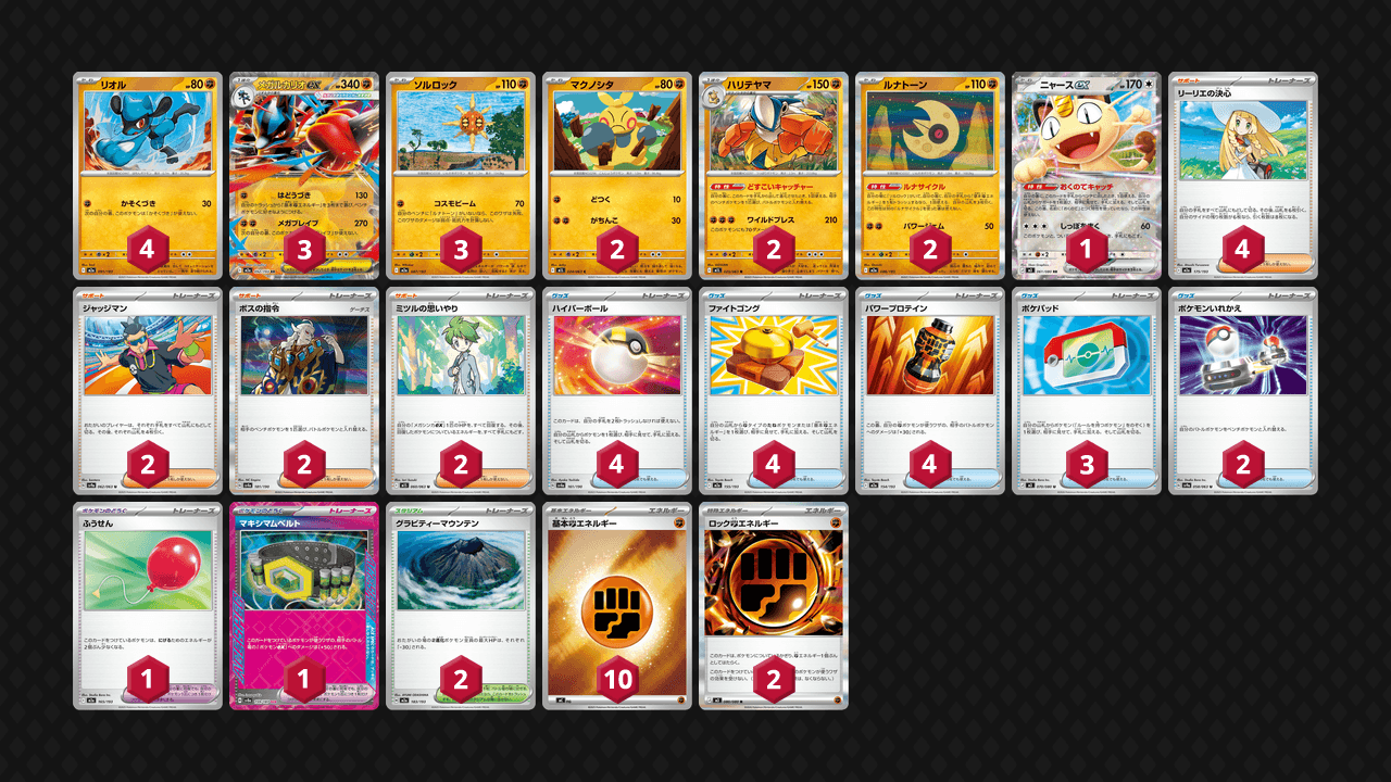 路卡利歐 鐵掌力士(Lucario Hariyama) 牌組圖片