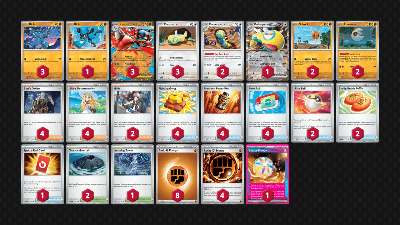 Mega 路卡利歐(Mega Lucario) 牌組圖片
