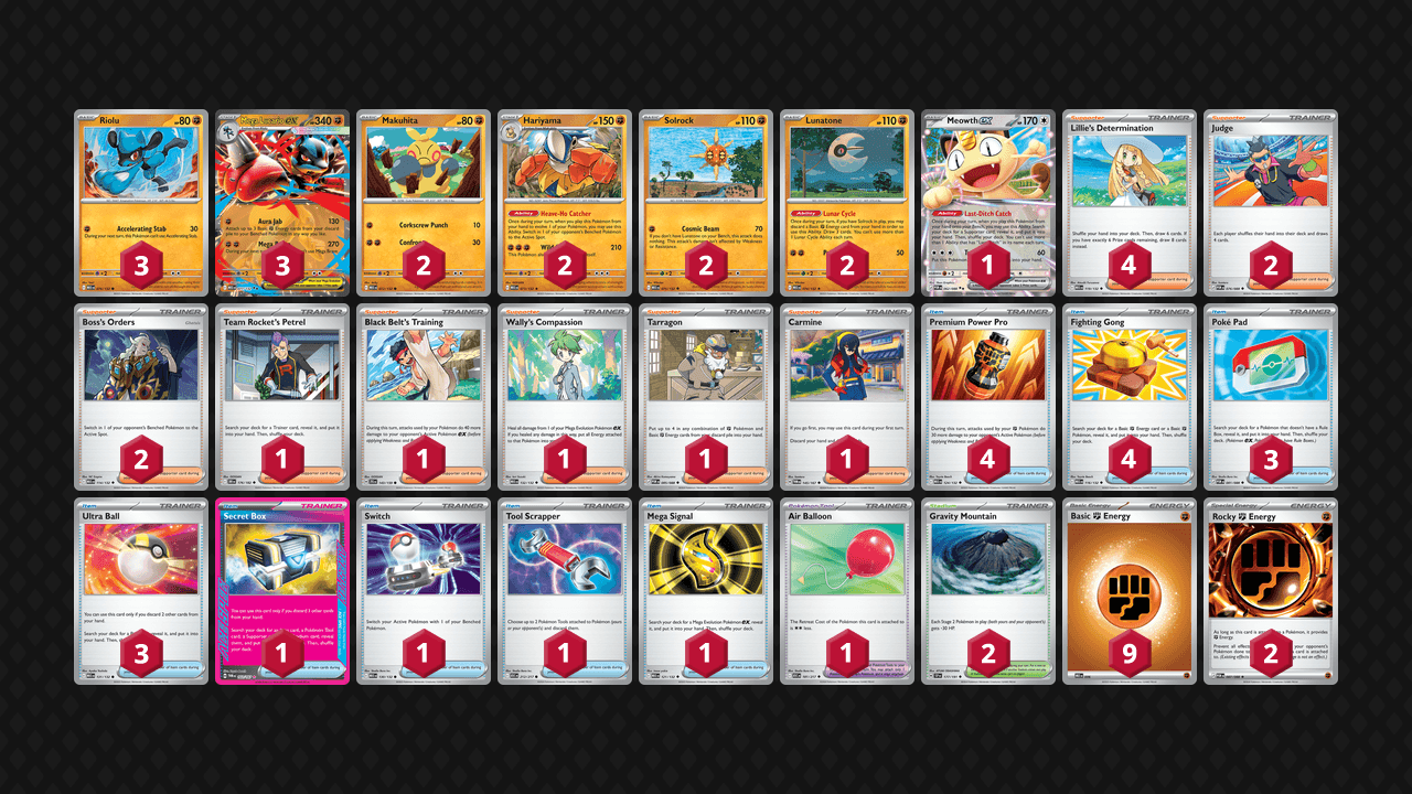 路卡利歐 鐵掌力士(Lucario Hariyama) 牌組圖片