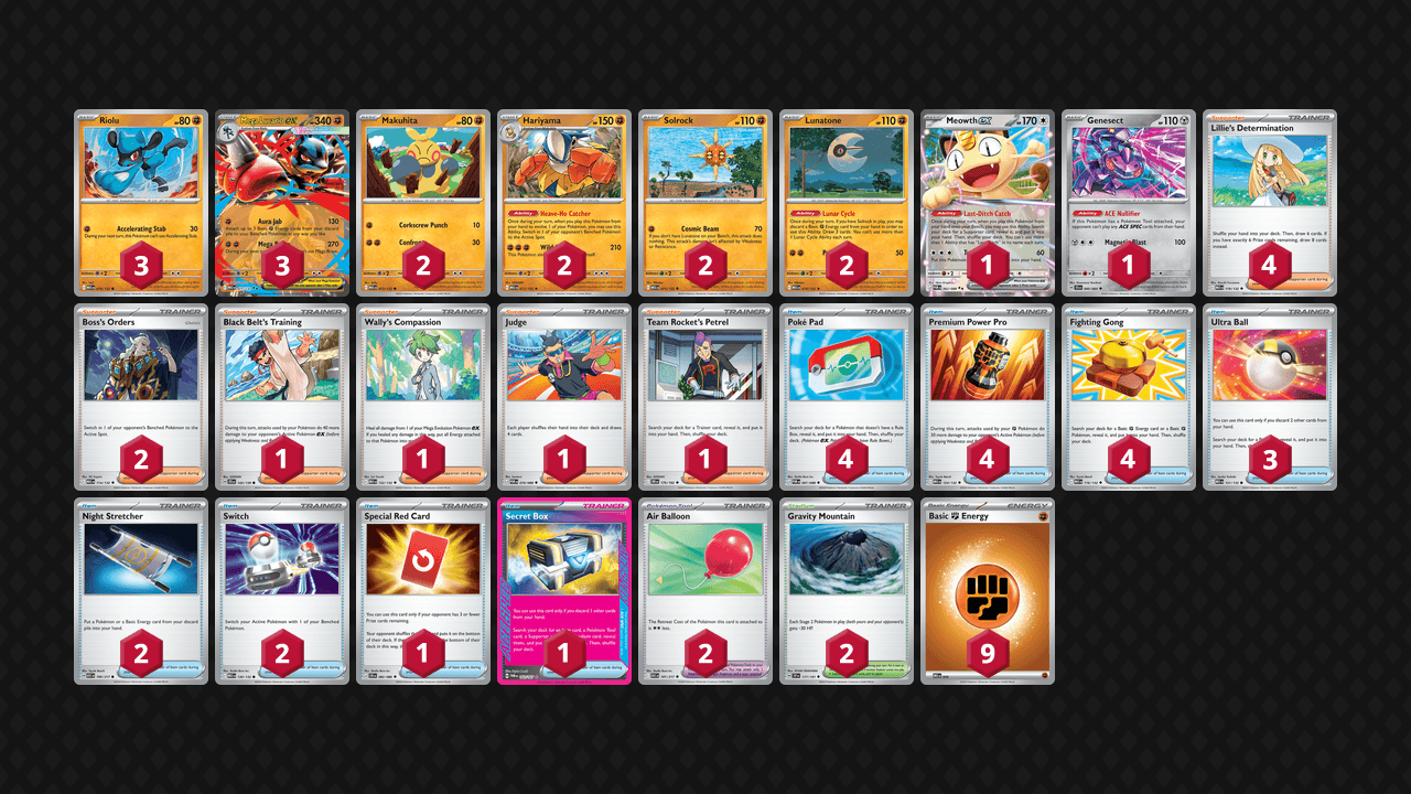 路卡利歐 鐵掌力士(Lucario Hariyama) 牌組圖片