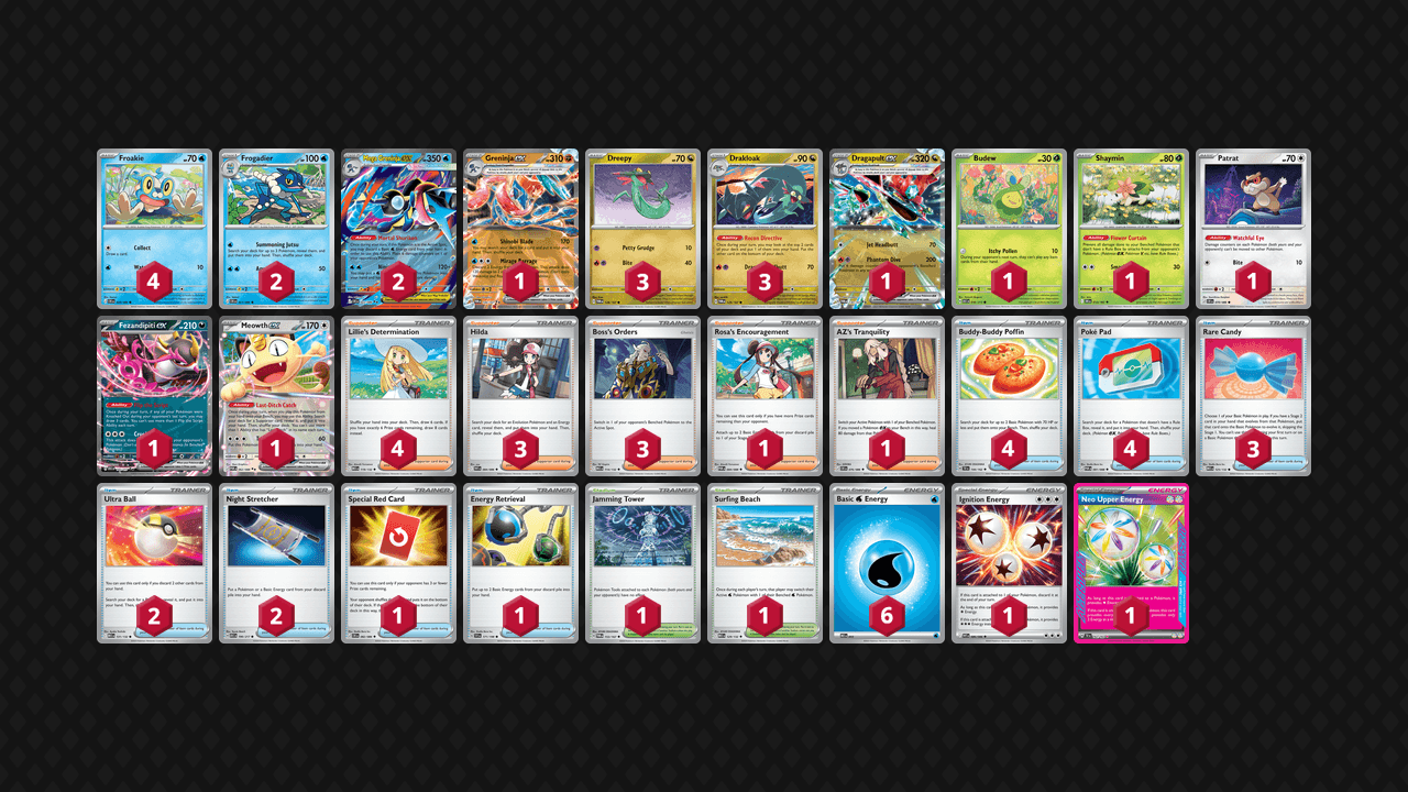 Mega Greninja 牌組圖片
