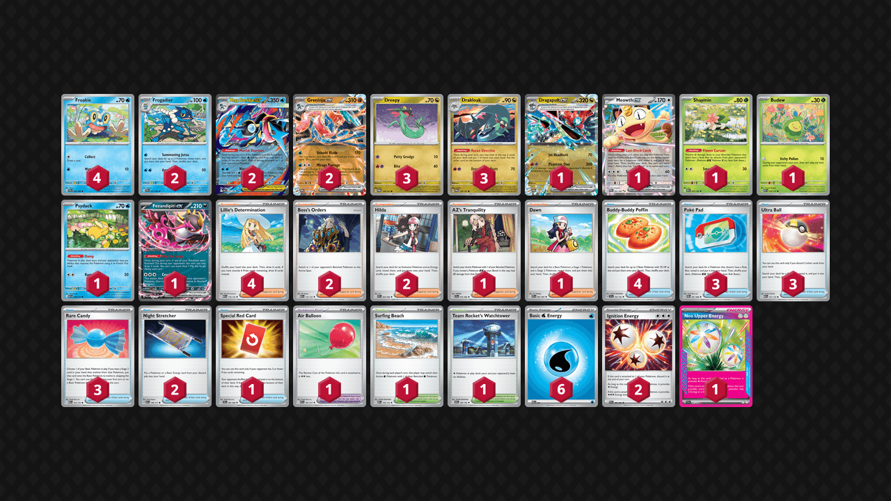 Mega Greninja 牌組圖片