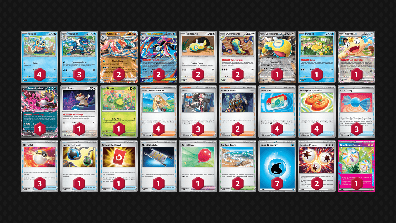 Mega Greninja 牌組圖片