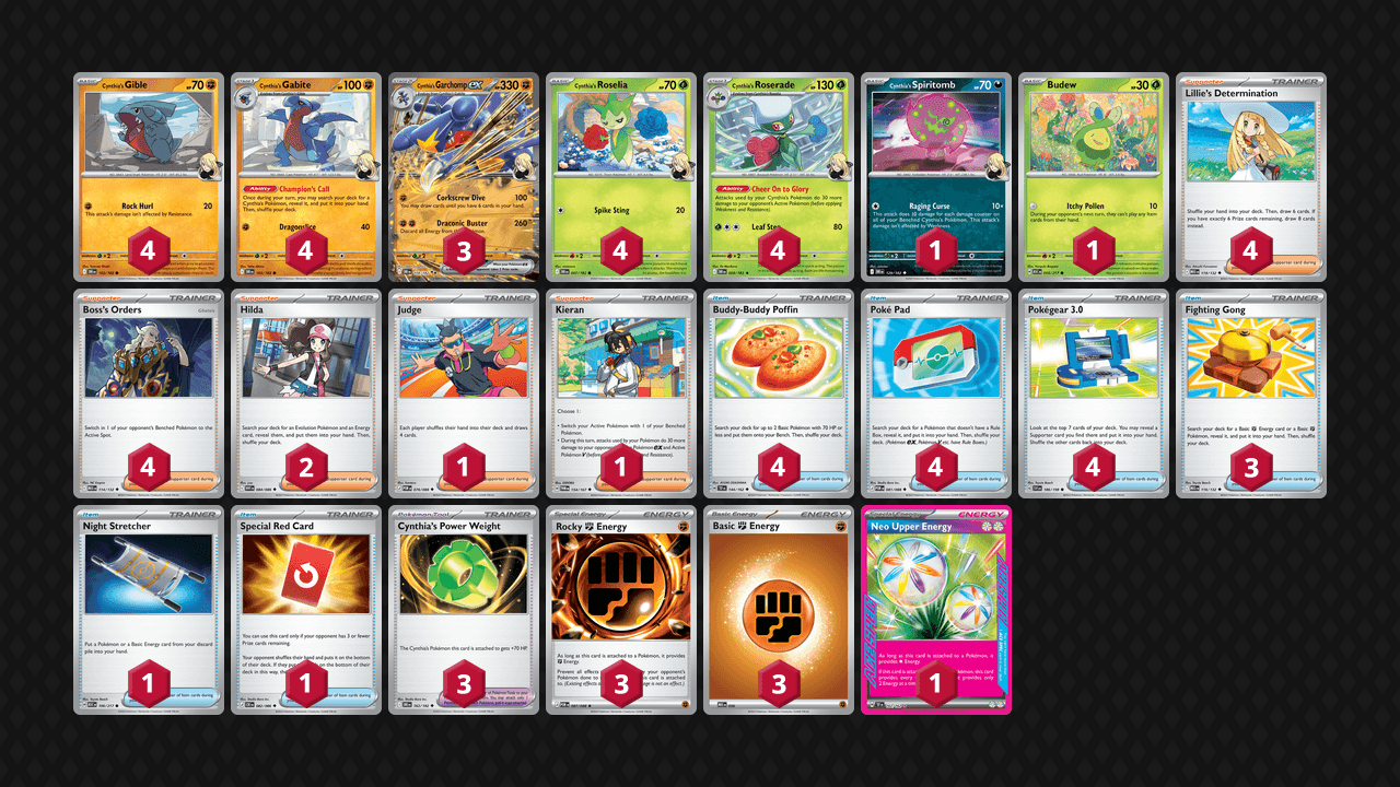 竹蘭's 烈咬陸鯊(Cynthia's Garchomp) 牌組圖片