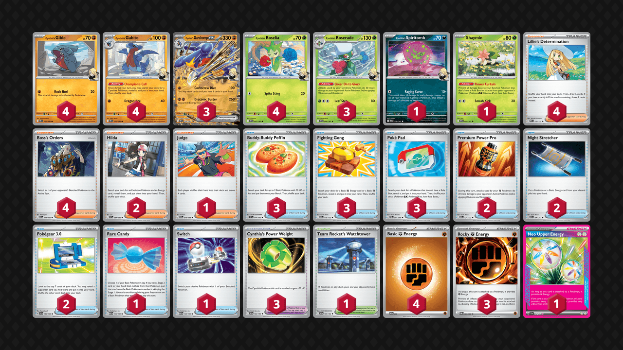 竹蘭's 烈咬陸鯊(Cynthia's Garchomp) 牌組圖片