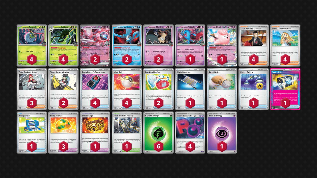 Rocket's 超夢(Rocket's Mewtwo) 牌組圖片