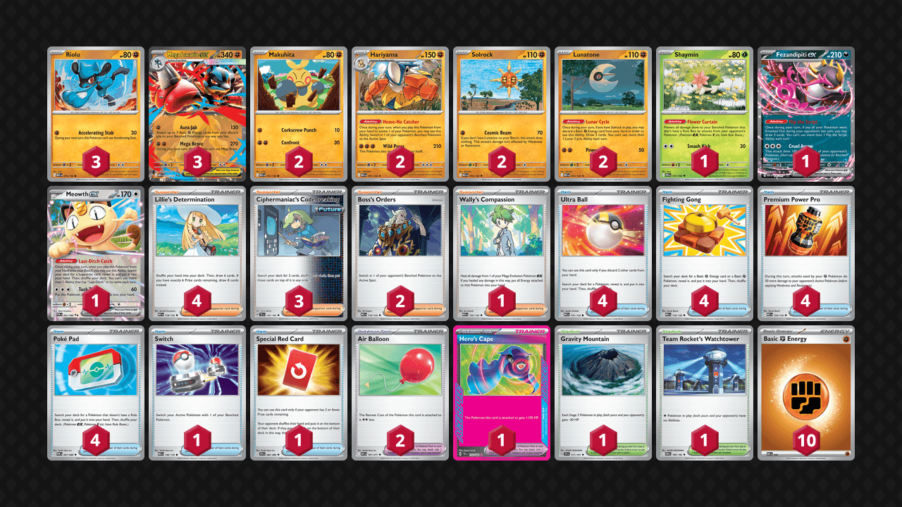 路卡利歐 鐵掌力士(Lucario Hariyama) 牌組圖片
