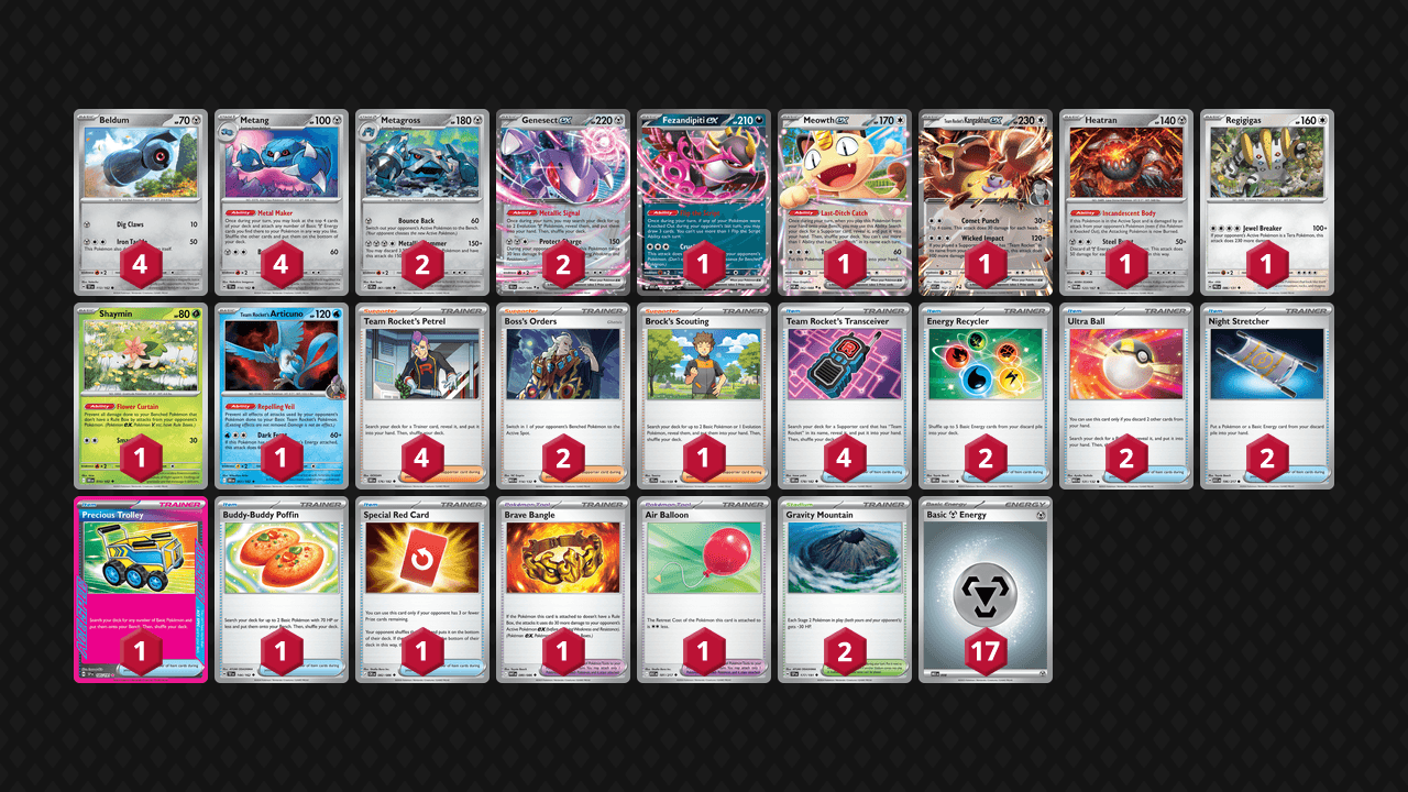 巨金怪(Metagross) 牌組圖片