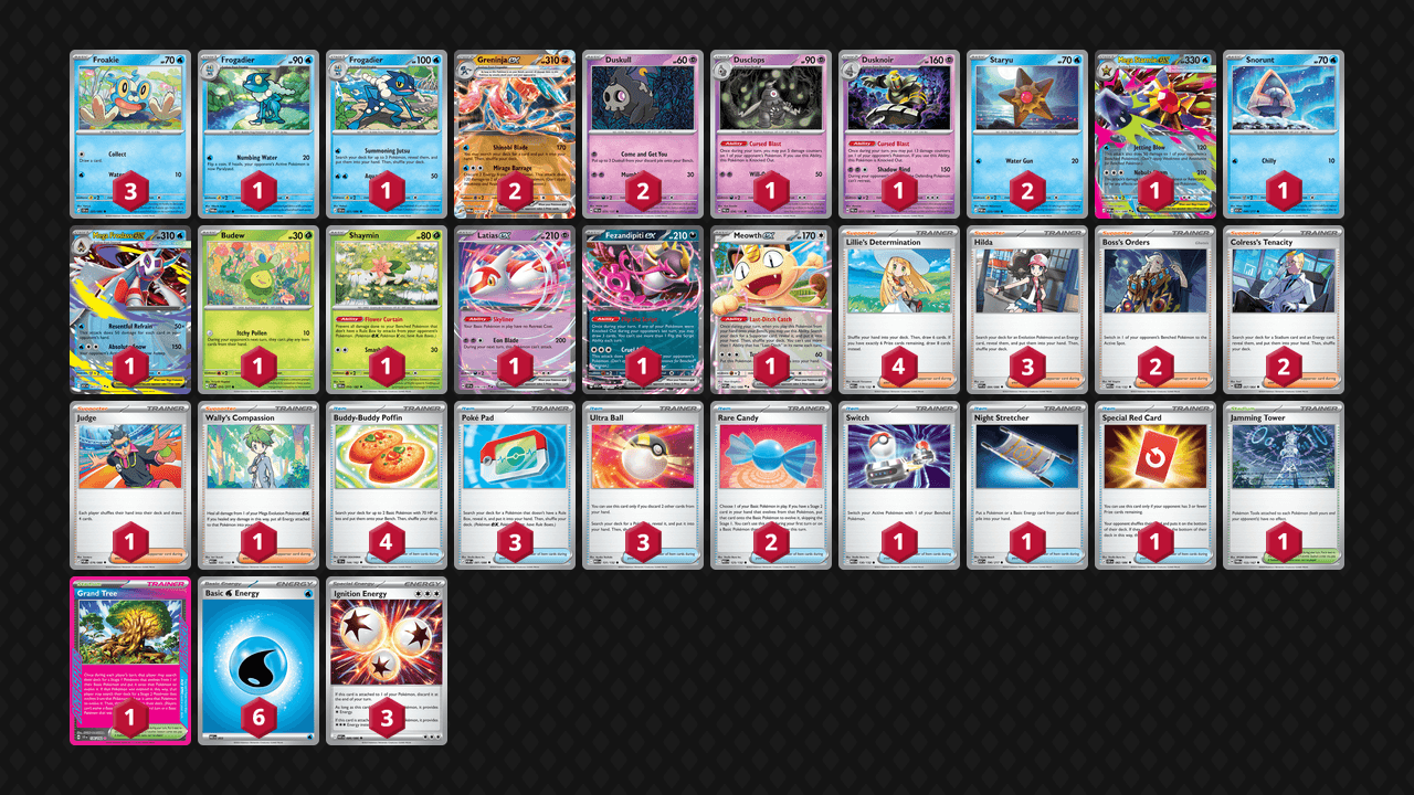 Mega Greninja 牌組圖片