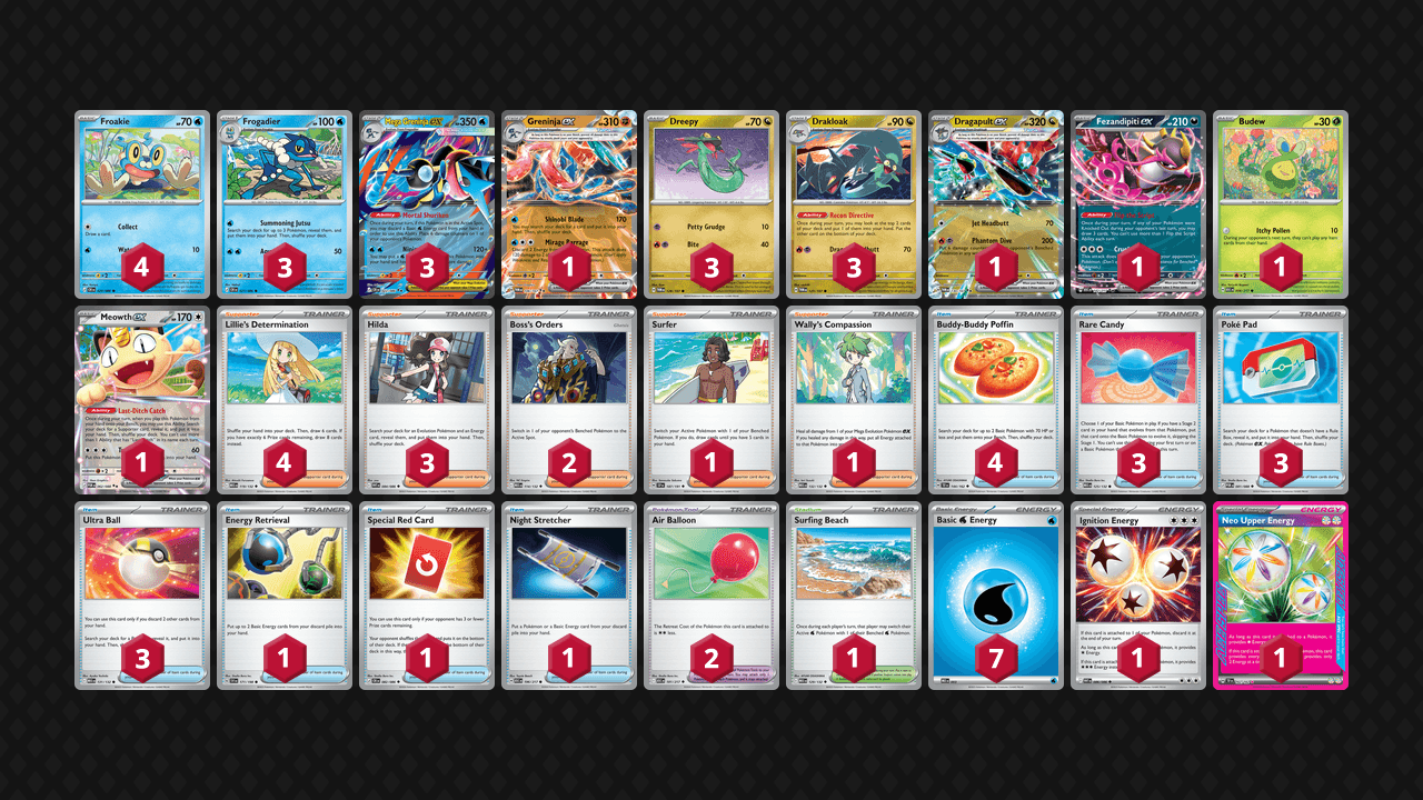 Mega Greninja 牌組圖片