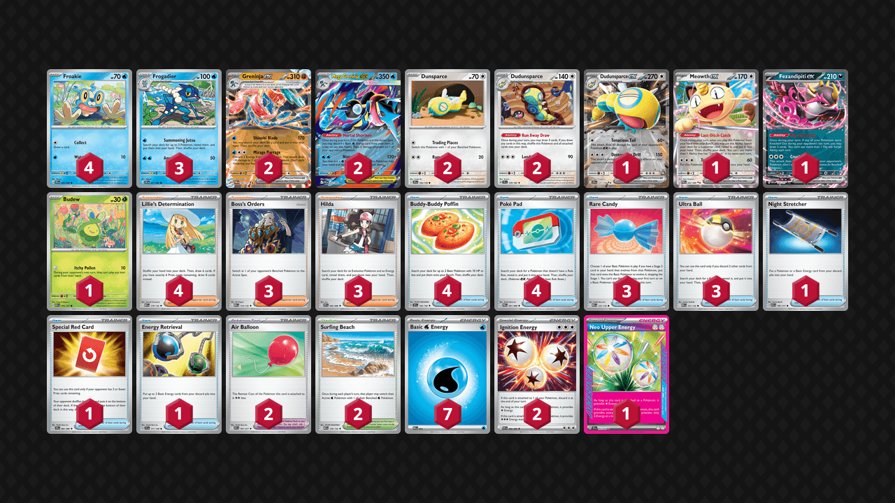 Mega Greninja 牌組圖片