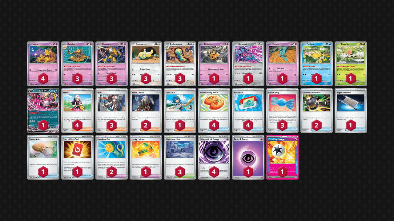 胡地 土龍節節(Alakazam Dudunsparce) 牌組圖片