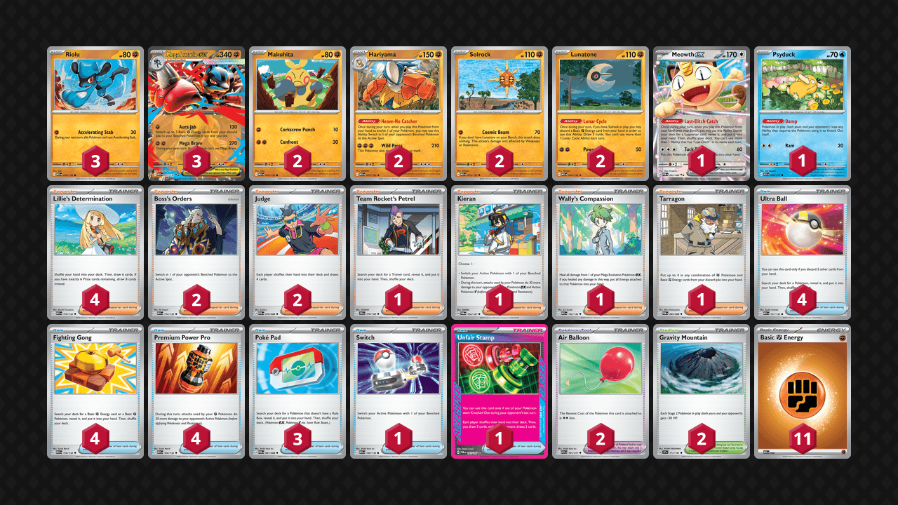 路卡利歐 鐵掌力士(Lucario Hariyama) 牌組圖片