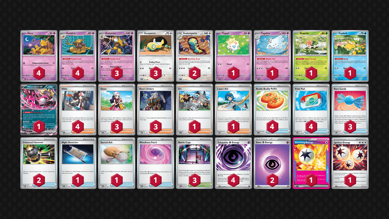 胡地 土龍節節(Alakazam Dudunsparce) 牌組圖片
