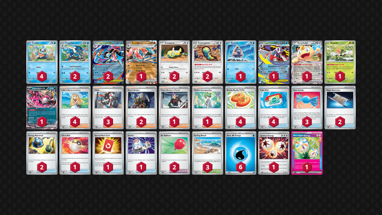 Mega Greninja 牌組圖片