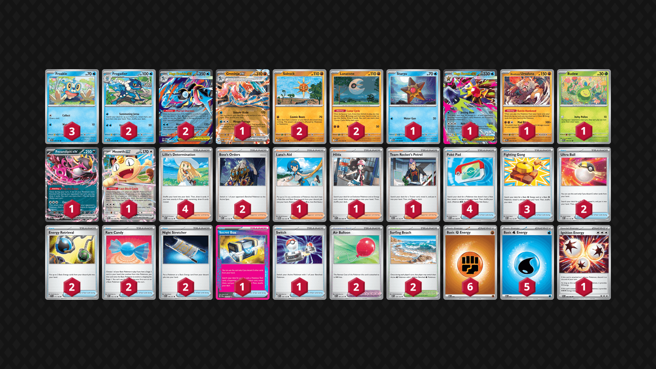 Mega Greninja 牌組圖片