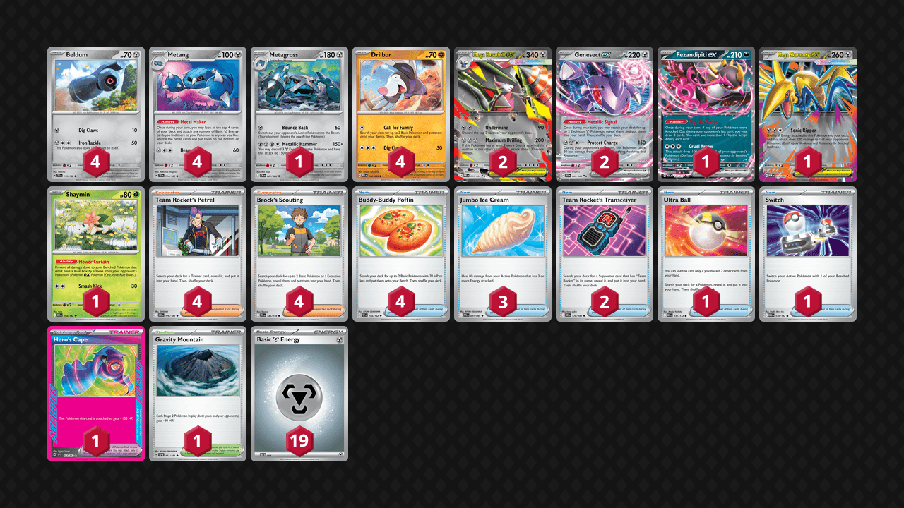 Mega 龍頭地鼠(Mega Excadrill) 牌組圖片