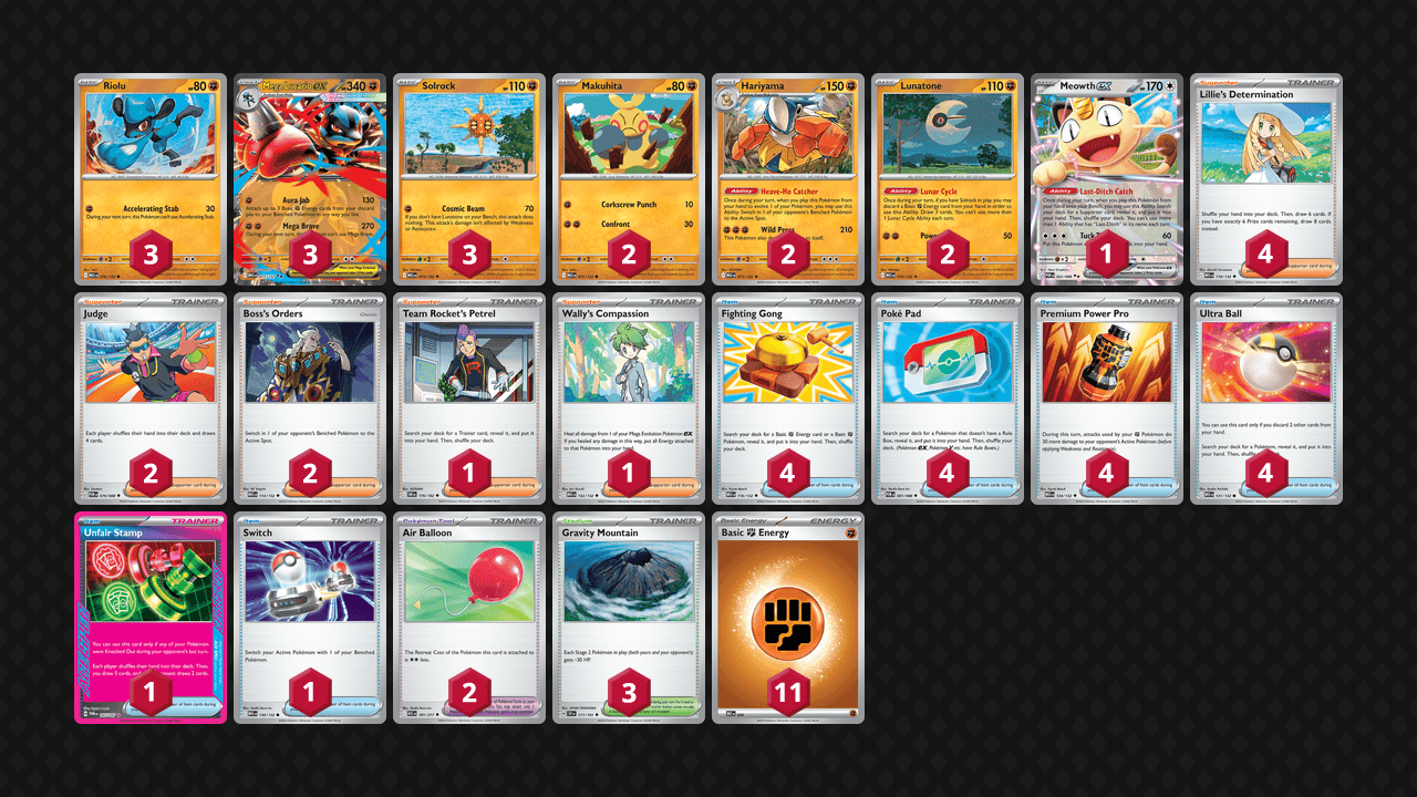 路卡利歐 鐵掌力士(Lucario Hariyama) 牌組圖片