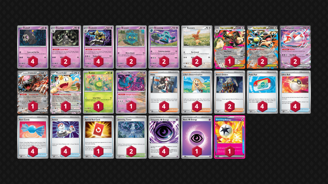 長耳兔 黑夜魔靈(Lopunny Dusknoir) 牌組圖片
