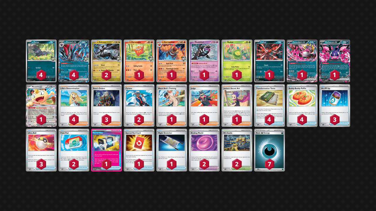 N's 索羅亞克(N's Zoroark) 牌組圖片