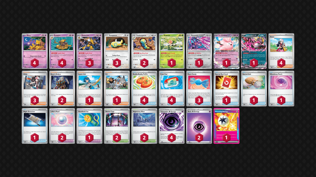 胡地 土龍節節(Alakazam Dudunsparce) 牌組圖片