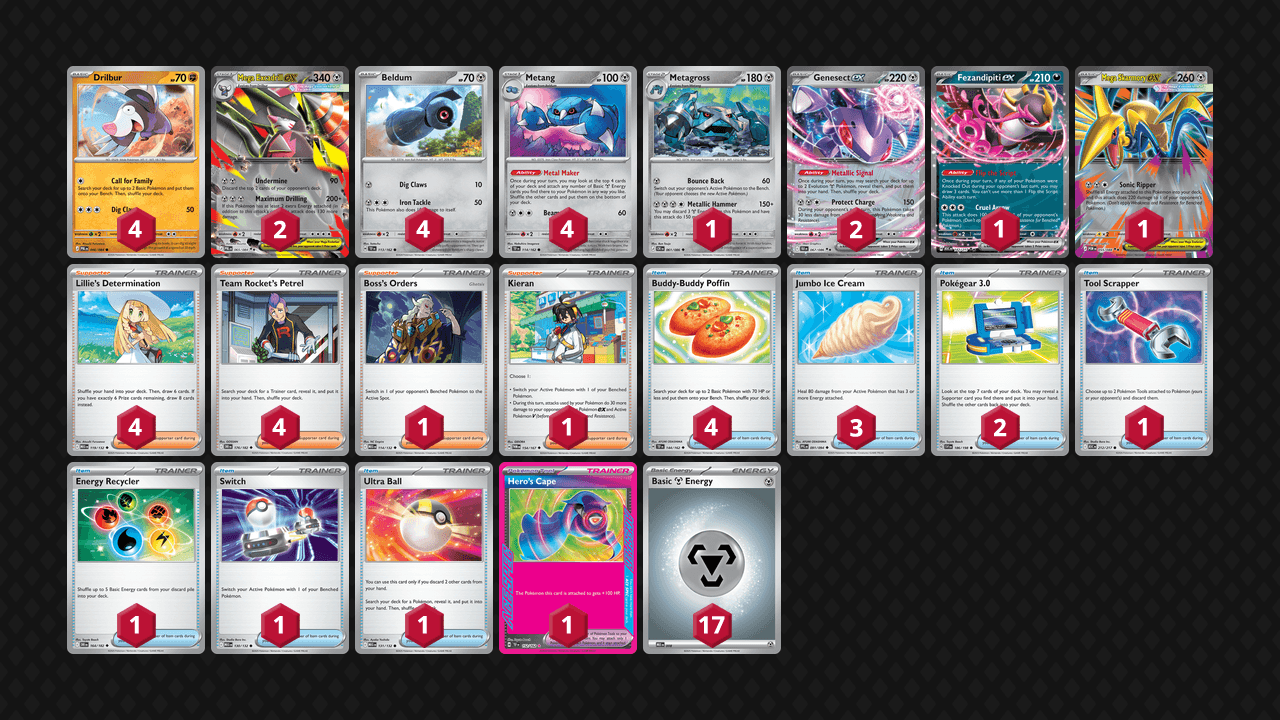 Mega 龍頭地鼠(Mega Excadrill) 牌組圖片