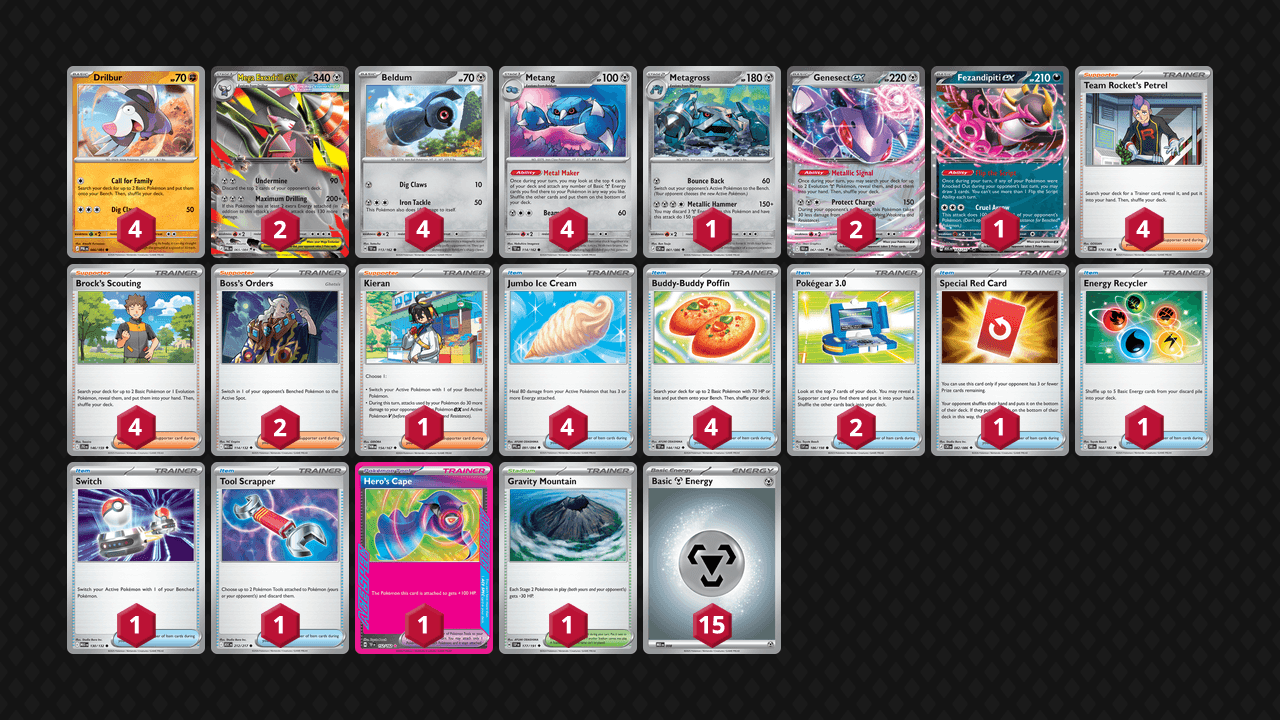 Mega 龍頭地鼠(Mega Excadrill) 牌組圖片