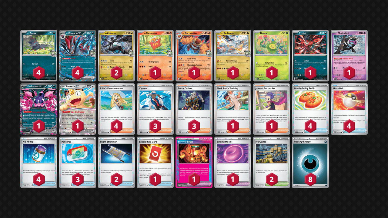 N's 索羅亞克(N's Zoroark) 牌組圖片