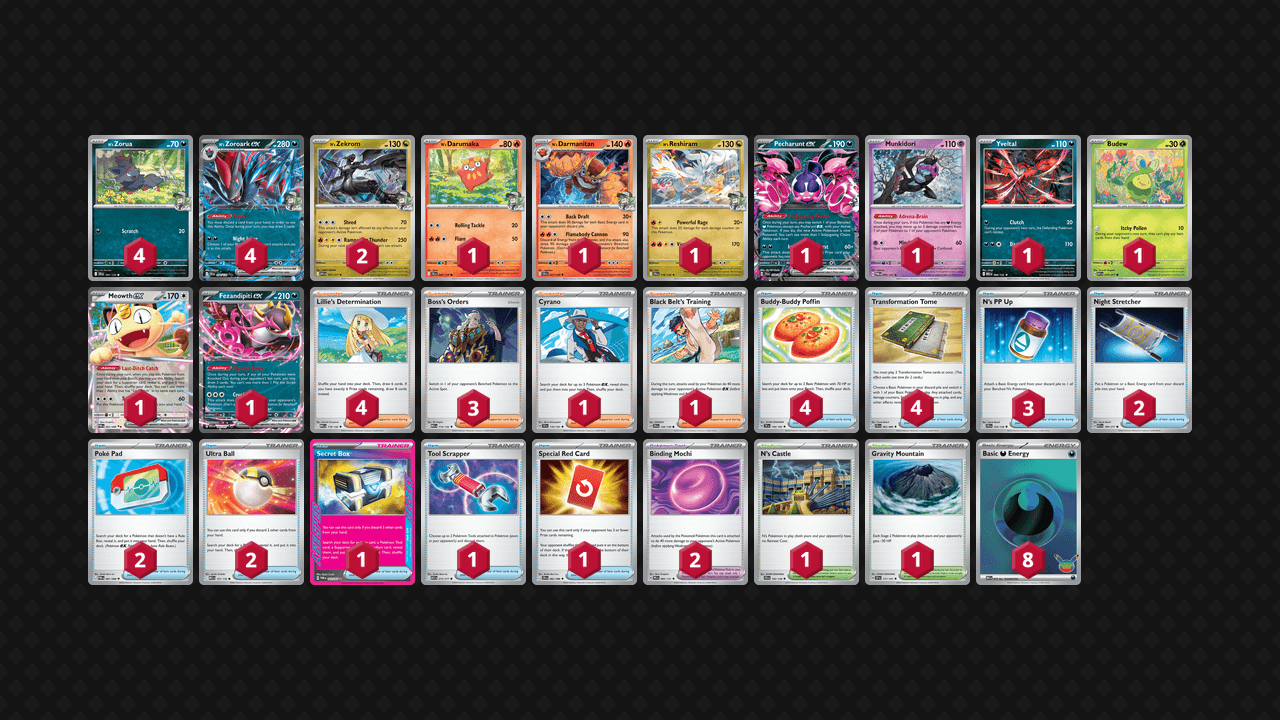 N's 索羅亞克(N's Zoroark) 牌組圖片